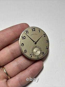 Collectible HAMILTON Cal 921 21J USA Pocketwatch Movement