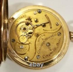 Columbus North Star movement & North Star dial 15 jewels (1891) 14K. G. F. H/C