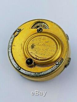 Complicated Circa 1780 Cylinder Repeater Pocket Watch Movement by Tregent (BM9)