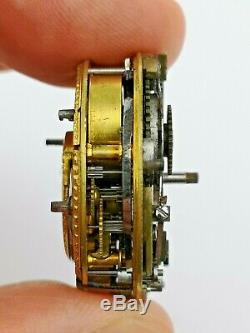 Complicated Circa 1780 Cylinder Repeater Pocket Watch Movement by Tregent (BM9)