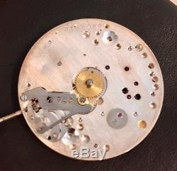Cortbert 616 / 618 / 620 pocket watch movement serviced, oiled, overhauled