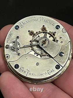 DOUBLE Signed X-RARE San Francisco A. ANDREWS DIAMOND PALACE Dial & Movement