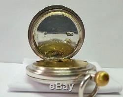 Depree Raeburn & Young Pocket Watch Antique Silver Mint Condition Movement#72626