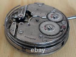 Dunand movement Quarter Repeater Rare Swiss Vintage Pocket Watch for parts
