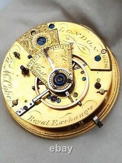 Duplex Fusee Watch Movement. Patent Repair 1800s James McCabe. London