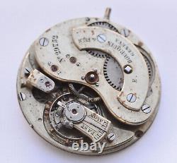 E. BOURQUIN & FILS Geneva Swiss Pocket watch MOVEMENT No Case For Parts Repair