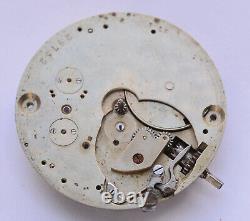 E. BOURQUIN & FILS Geneva Swiss Pocket watch MOVEMENT No Case For Parts Repair