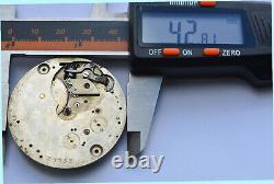 E. BOURQUIN & FILS Geneva Swiss Pocket watch MOVEMENT No Case For Parts Repair