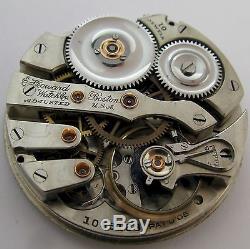 E. Howard 16s Pocket Watch Movement & Dial 19 jewels adj. For parts OF serie 5