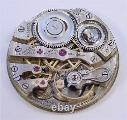 E. Howard & Co. Boston Pocket Watch Movement Series 0 16S 23J Serviced