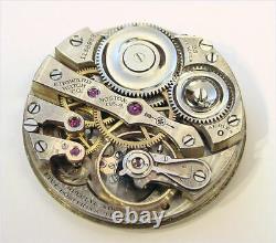 E. Howard & Co. Boston Pocket Watch Movement Series 0 16S 23J Serviced