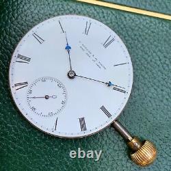 E. Howard & Co. N Size 15 Jewels Patent Dial Nickel Pocket Watch Movement Runs