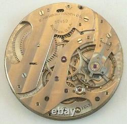 E. Howard Keystone Pocket Watch Movement Series XV Spare Parts Repair