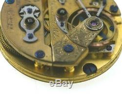 E. Howard N Size Series II Keywind Pocket watch Movement #2732 RARE & RUNS
