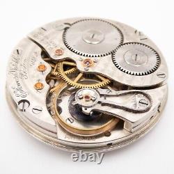 E. Howard Series 2 Model 1905 16s 17j Antique Pocket Watch Movement, Keeps Time