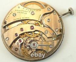 E. Huguenin High Grade Swiss Pocket Watch Movement Spare Parts / Repair