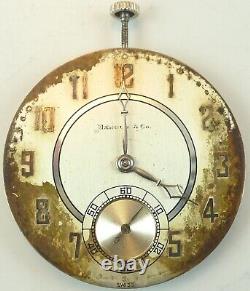 E. Huguenin High Grade Swiss Pocket Watch Movement Spare Parts / Repair