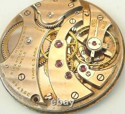 E. Huguenin High Grade Swiss Pocket Watch Movement Spare Parts / Repair