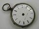 Early 1800s Swiss Bordier A Geneve Verge Fusee Silver Pocket Watch -parts Repair