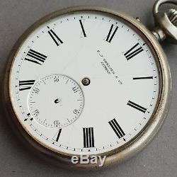 EJ Gondolo SOLID GOLD ESCAPEMENT WHEEL pocket watch movement demi-chronometer