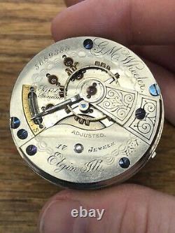 ELGIN 18s 17j Oakland California PRIVATE Label POCKET WATCH Movement VERY SCARCE