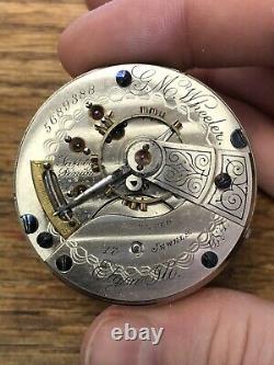 ELGIN 18s 17j Oakland California PRIVATE Label POCKET WATCH Movement VERY SCARCE