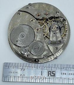 ELGIN POCKET WATCH MOVEMENT BW Raymond / 16s 19 Jewels 1919 Needs a Service