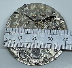 ELGIN POCKET WATCH MOVEMENT BW Raymond / 16s 19 Jewels 1919 Needs a Service