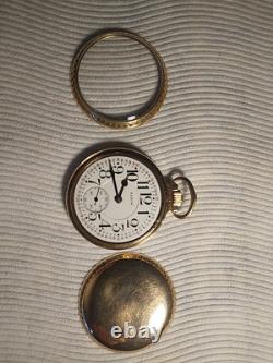 ELGIN VERITAS 23 JEWEL POCKET WATCH Case Is Excellent And Dial Hairline At 7.00