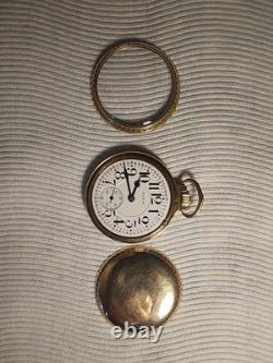 ELGIN VERITAS 23 JEWEL POCKET WATCH Case Is Excellent And Dial Hairline At 7.00