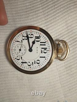 ELGIN VERITAS 23 JEWEL POCKET WATCH Case Is Excellent And Dial Hairline At 7.00