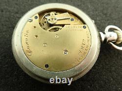 Early 14 Size Waltham Bond St O. F. Pocket Watch Movement Running From 1884