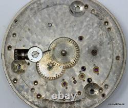 Early 1900's Omega Pocket Watch 21 Jewels 5 Positions 38.2 mm Movement For Parts