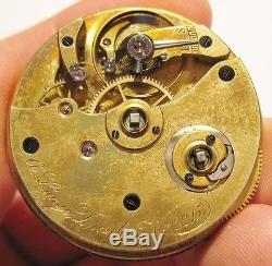 Early A. Lange Dresden Pocket Watch Movement