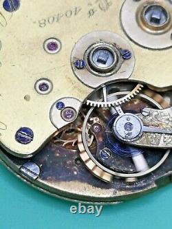 Early A. Lange & Söhne Working Pocket Watch Movement, Retailed in UK C. 1870