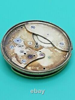 Early A. Lange & Söhne Working Pocket Watch Movement, Retailed in UK C. 1870