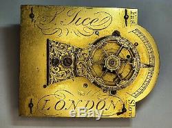 Early Chain Fusee Sedan clock movement J Tice LONDON Verge Fusee Pocket watch