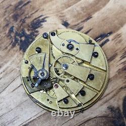 Early Swiss Duplex Pocket Watch Movement, Nicely Jewelled, To Restore (L10)