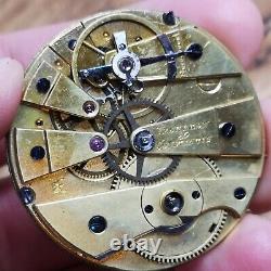 Early Vacheron & Constantin Cylinder Pocket Watch Movement, High Quality (C173)