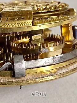 Early Verge fusee pocket watch movement