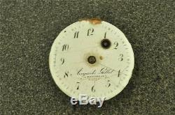 Early Vintage 36mm Auguste Gillet Verge Fusee Front Wind Pocket Watch Movement