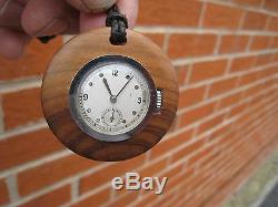 Ebel Pocket Watch Display Back Compensation Thermique Garanti Movement Very Rare