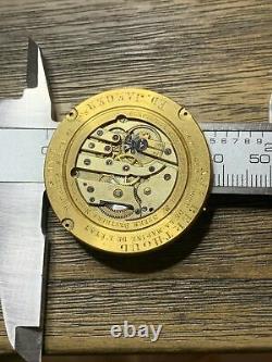 Ed Jaeger High Grade Antique French Pocket Watch Movement 38 Mm To Reatore F2211