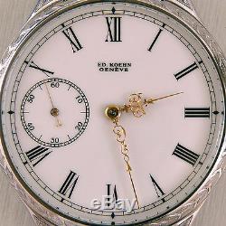 Ed. Koehn SWISS pocket watch movement (assoc. Of Patek Philippe) Circa 1895