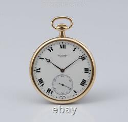 Edouard Koehn extra flat Geneva pocket watch extremely reduced movement 1905