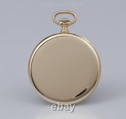 Edouard Koehn extra flat Geneva pocket watch extremely reduced movement 1905