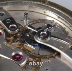 Edouard Koehn extra flat Geneva pocket watch extremely reduced movement 1905