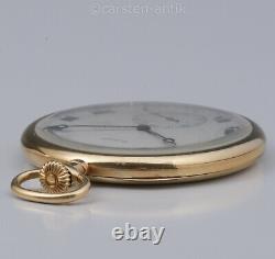 Edouard Koehn extra flat Geneva pocket watch extremely reduced movement 1905