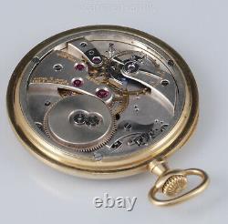 Edouard Koehn extra flat Geneva pocket watch extremely reduced movement 1905
