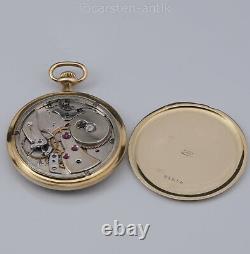 Edouard Koehn extra flat Geneva pocket watch extremely reduced movement 1905